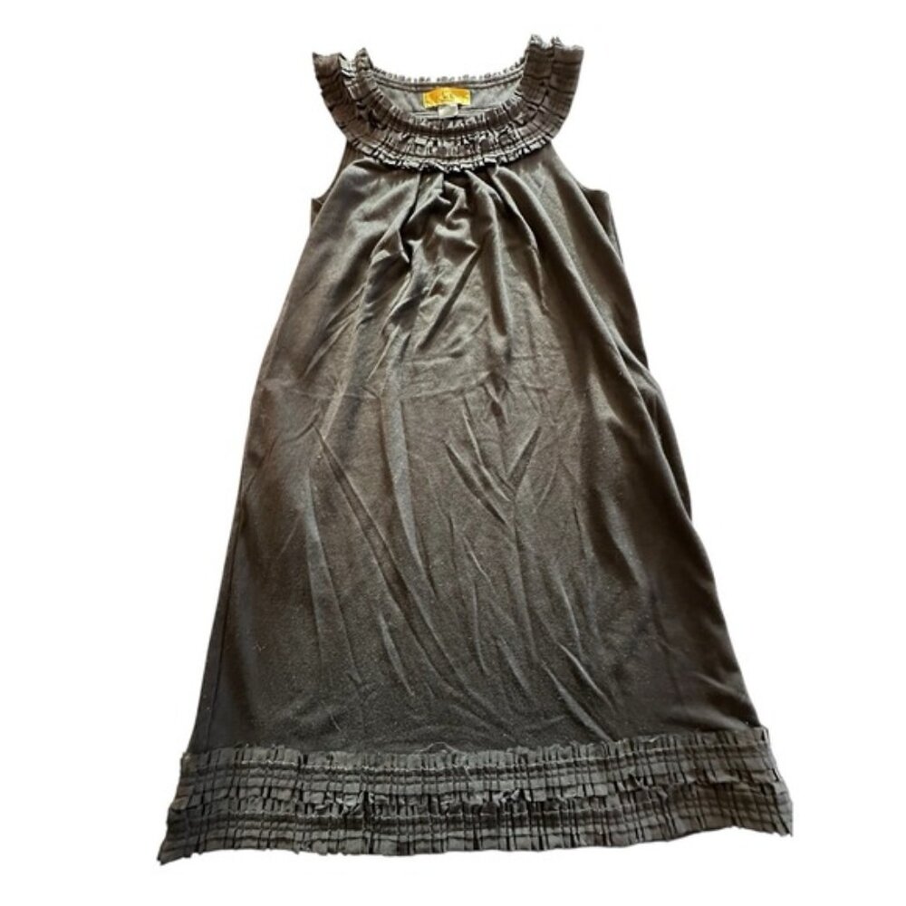 Nicole Miller Dress Women's‎ Size Small Black Sleeveless Mid Length With Pockets